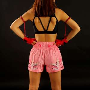 Pantalones Cortos de Satén para Hombre, Muay Thai, Cintura Elástica, para Entrenamiento, Gimnasio, Kickboxing, Ligeros, Coloridos, Estampados, para Hombres, Muay Thai, Artes Marciales - Product Image 5