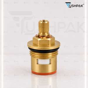 Eje de latón moleteado de 7.50 para grifo de baño, disco cerámico, cartucho de latón de 1/2 pulgada de repuesto - Product Image 3
