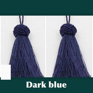 Borlas de Algodón Personalizadas de Alta Calidad en Colores Azul Agua y Plateado, Estilo Vintage Antiguo para Decoración de Muebles, Cortinas y Prendas - Product Image 6