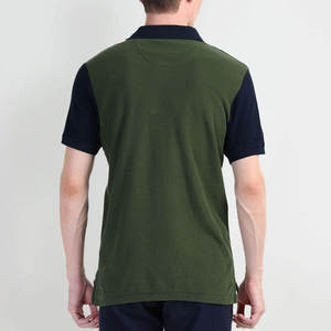 T-shirt décontracté chic pour homme, anti-plis, à manches courtes, uni, en jersey de coton mélangé 220g, léger, idéal pour l'été et les vacances - Product Image 2