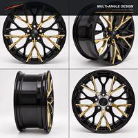 Jantes forgées 6061-T6 à 10 branches en Y, noires brillantes, concaves, de 18 à 22 pouces, 5x108, 5x112, 5x120 pour BMW, Audi, Mercedes-Benz