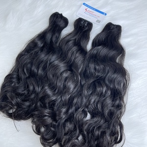 Cabello Vietnamita 100% Natural Sin Procesar, Extensiones de Cabello Virgen Natural Liso y Ondulado con Cutícula Alineada - Product Image 3