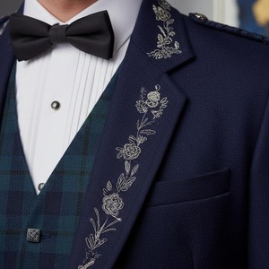 Chaqueta Prince Charlie para Hombre, Traje Escocés con Kilt, Ropa Formal para Bodas, Logotipo Personalizado, Proveedor Mayorista de Fábrica - Product Image 2