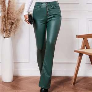Pantalones de Cuero Casuales para Mujer, Venta al Por Mayor, Alta Calidad, Estilo Moderno, OEM 2026 - Product Image 5