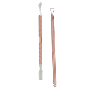 Good Supplier New Arrival Professional Grade Rose Gold Manicure <b>Kit</b> Multi-Functional Cuticle Pusher & <b>Nail</b> Bed Maintenance Tool - Product Image 1