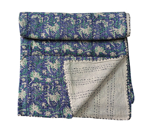 Juego de Edredón Silkgram Ecológico, Cosido a Mano, con Diseño Floral de Algodón Acolchado, Patrón Clásico, 300 Hilos, Personalizable, para Todas las Temporadas - Product Image 2