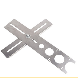 Regla de medición de grado industrial, regla de acero inoxidable para azulejos, herramienta de posicionamiento de orificios para azulejos, regla personalizada OEM ODM - Product Image 4