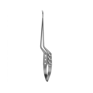 Microtijeras de Acero Inoxidable Tipo Resorte de 245 mm, Instrumento Neuroquirúrgico de Precisión para Disección Delicada y Corte Quirúrgico - Product Image 3