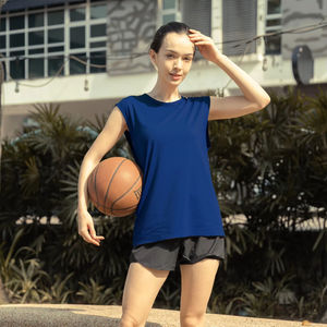 Ultifresh Unisex Workout Muscle <b>Tank</b> <b>Tops</b> Sporty Hip Hop Knitted 100% Polyester Breathable Moisture Wicking 3D Embroidery ODM - Product Image 4