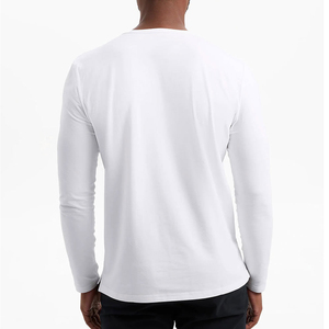 เสื้อยืดแขนยาวผู้ชายสไตล์ใหม่สำหรับฤดูร้อน ผลิตจากผ้าฝ้าย ดีไซน์ล่าสุดสำหรับผู้ใหญ่ - Product Image 2