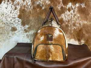 Sac de voyage en cuir véritable de luxe, fermeture éclair, léger, grande capacité, en cuir à poils, LHODB-0088 - Product Image 4