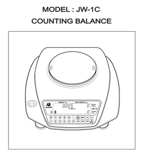 เครื่องชั่งนับจำนวนแบบพกพา JW-1C ทำจากสแตนเลสสตีล ความแม่นยำสูง พร้อมหน่วยความจำน้ำหนักและระบบนับแบบดิจิทัล - Product Image 1