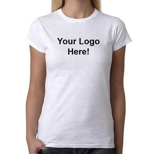 Camisetas de Cuello Redondo para Mujer, Nuevo Estilo, en Stock, Logotipo y Diseño Personalizados, Camisetas Transpirables de Algodón para Mujer, OEM - Product Image 6