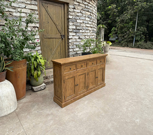 Cama de Madera Maciza Rústica Song Kon SK2026, Estilo de Puerta con Paneles Elevados, Diseño Antiguo, Origen Binh Duong, Garantía de 1 Año, 4 Personas - Product Image 2