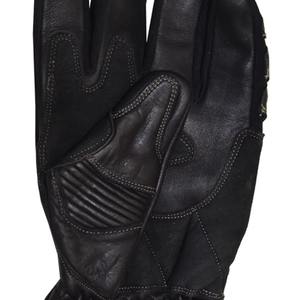 Gants de moto en cuir véritable confortables et personnalisés - Gants d'entraînement respirants à écran tactile pour le sport, à doigts complets avec fermeture auto-agrippante - Product Image 5