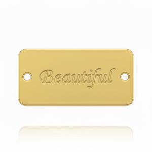 อุปกรณ์ตกแต่งเสื้อแจ็คเก็ต ป้ายโลหะเคลือบทองแบบนูน 3 มิติ โลโก้สั่งทำได้ ป้ายเสื้อผ้าโลหะแบบซักได้ พร้อมพิมพ์ดิจิทัล - Product Image 5