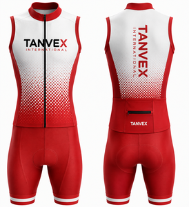 TANVEX International Eco-Friendly <b>Cycling</b> Jersey Set Unisex Breathable 100% Polyester Custom Team Gradient Color Adult Size - Product Image 6