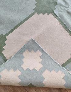 พรมดูร์รีทำมือจากขนสัตว์ |   พรมทอมือแบบแบนลายเรขาคณิต เป็นมิตรกับสิ่งแวดล้อม ขนสั้น สำหรับห้องนั่งเล่น ห้องนอน บ้านสมัยใหม่ - Product Image 4