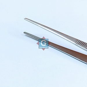 Pinces à panser manuelles standard dentelées 16 cm en acier inoxydable pour usage hospitalier - Product Image 1