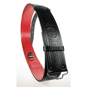 Magnifique Ceinture Celtique de Luxe en Cuir de Première Qualité Entièrement Doublée, Ceintures de Kilt Traditionnelles Écossaises à Motif Tartan 2026 - Product Image 1