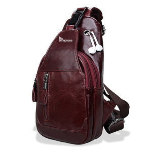 Sac à dos pour ordinateur portable en cuir véritable durable, imperméable, 50-70L, 15,6 pouces, avec sangle détachable, pour hommes, idéal pour les affaires, l'université, les voyages - Product Image 5