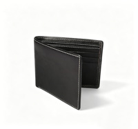 [Stok Tersedia] [Harga Eceran] Dompet Pria Castello Vintage Lipat Dua RFID Kulit Asli Hitam Coklat Karakter Poliester