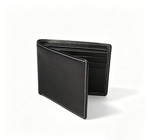 [In Stock] [Retail Price] Castello Men's Bi-fold <b>RFID</b> <b>Wallet</b> Genuine Cowhide Vegetable Tanned Leather Black Brown - Product Image 2
