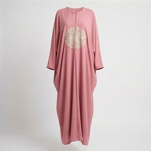 Robe Abaya en Chiffon à Capuche pour Femmes, Style Musulman, Longue, Modeste, Simple, Couleur Personnalisée, Logo Personnalisé, Vêtements de Mode - Product Image 1