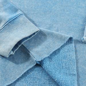 Vente en gros de sweats à capuche courts pour femmes de haute qualité, imprimés, style streetwear, avec logo frontal, col à capuche, décontractés, automne/hiver, en toile - Product Image 5