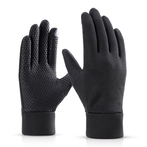Gants de pêche tactiles de haute qualité pour femmes, hiver, à enfiler, antidérapants, en polyester, avec doigts et paume, vente en gros - Product Image 4