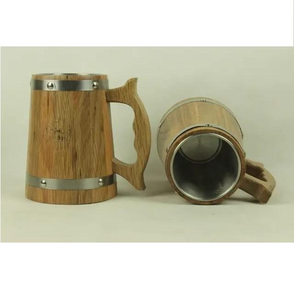 Best Seller <b>Large</b> Capacity Wooden <b>Mug</b> Customizable Size Hand-made Classic Smart Business Gifts for Coffee at Low Price - Product Image 5