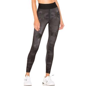 Legging de sport imprimé pour femme, taille mi-haute, longueur intégrale, effet ventre plat, pour le yoga, la course et l'entraînement, compression quadridirectionnelle - Product Image 1