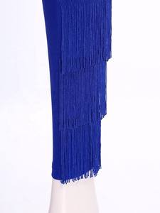Pantalones Largos con Flecos para Baile Latino, Leggings, Traje de Tango y Cha-Cha, Venta al por Mayor, Ropa de Baile Contemporáneo y de Salón para Mujer - Product Image 4