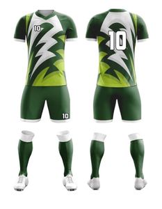 Tenue de football pas chère, kit de football personnalisé, maillot d'équipe imprimé, manches courtes, uni, été, avec tissu doux, confortable et à séchage rapide - Product Image 1