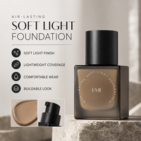 Fond de teint liquide RME Air-Lasting Soft Light, fini naturel, longue tenue, hydratant