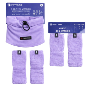 Conjunto de Calentadores de Patas y Protectores de Orejas para Perro, Mangas de Forro Polar Elástico Negro con Cubierta para la Cabeza con Efecto Calmante para el Ruido, para Comodidad y Soporte - Product Image 5