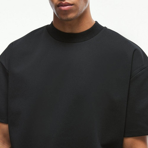 Camiseta de Algodón 100% de 260 g/m² Estilo Vintage, Corte Cuadrado, Oversize, Hombros Caídos, Diseño Sólido, Antiarrugas, Venta al Por Mayor - Product Image 2