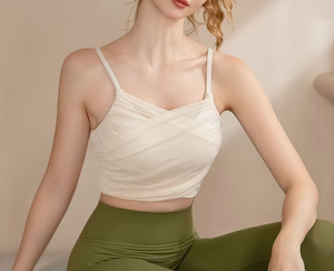 Soutien-gorge de sport pour femme, anti-choc, sans coutures, respirant, avec empiècements en maille, dos nageur, pour fitness et yoga - Product Image 3