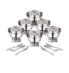 Ensemble de bols à glace en acier inoxydable 6 pièces pour bar sauce à dessert mini bol rond prix de gros - Product Image 6