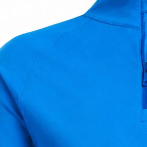 Blue <b>Long</b> <b>Sleeve</b> Quarter Zip <b>Golf</b> Pullover Shirt Men's Sports Performance <b>Top</b> Outdoor Activity Wear Training Apparel for <b>Golf</b> - Product Image 5
