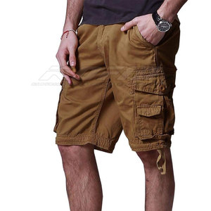 Pantalones cortos cargo para senderismo y uso casual al aire libre, pantalones cortos cargo de moda para hombre, tela de algodón con cierre de cremallera y diseño de bolsillos para el verano - Product Image 3