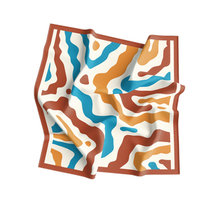 Digital Print Silk <b>Square</b> <b>Scarf</b> Adult Women Pattern European American Breathable Reversible Daily Wear All Seasons Accessory - Product Image 5