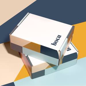 Cajas de Envío para Galletas con Impresión Personalizada Artesanal, Diseños de Acuarela Frummy Caramelo, Papel Reciclable Premium de Lujo - Product Image 1