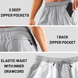 Custom <b>Men</b>’s Sports Running <b>Shorts</b> Quick Dry Breathable Zipper Pocket Elastic Waist Workout <b>Shorts</b> OEM Bulk Wholesale - Product Image 3