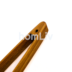 Pinces à nourriture en teck miniatures écologiques, durables, sans peinture ni vernis, halal, personnalisées pour la cuisine - Product Image 2