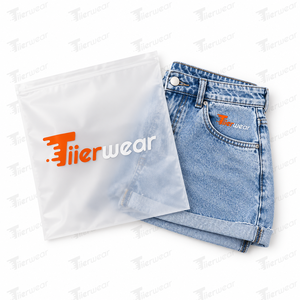 Shorts en jean taille haute délavé clair pour femme, avec fermeture boutonnée et cinq poches, décontracté, idéal pour l'été, vente en gros - Product Image 6