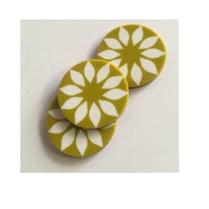 Dessous de verre modernes 4 pièces avec incrustation en os, thé, café, eau, boisson, table, cuisine, décoration d'intérieur - Product Image 2