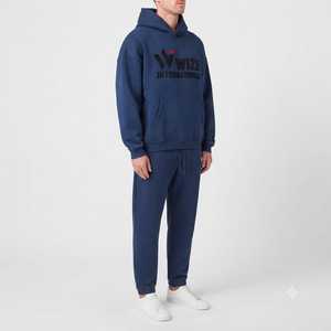Survêtement Homme Oversize Streetwear en Polyester/Coton Lourd, Conception Personnalisée OEM, Motifs Imprimés Strass, Vente en Gros - Product Image 2