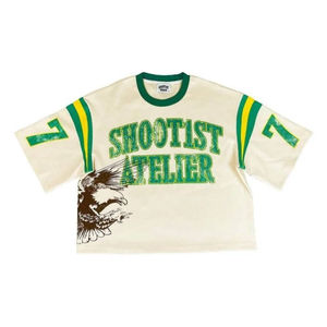 Men's White <b>V</b>-neck Short Sleeve Football Jersey Breathable 100% Polyester Regular <b>Fit</b> Sporty Style - Product Image 3