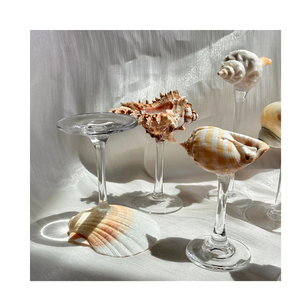 Vaso de Vidrio Artesanal con Diseño de Conchas Marinas, Regalo con Temática Oceánica para Tiendas Minoristas - Product Image 6